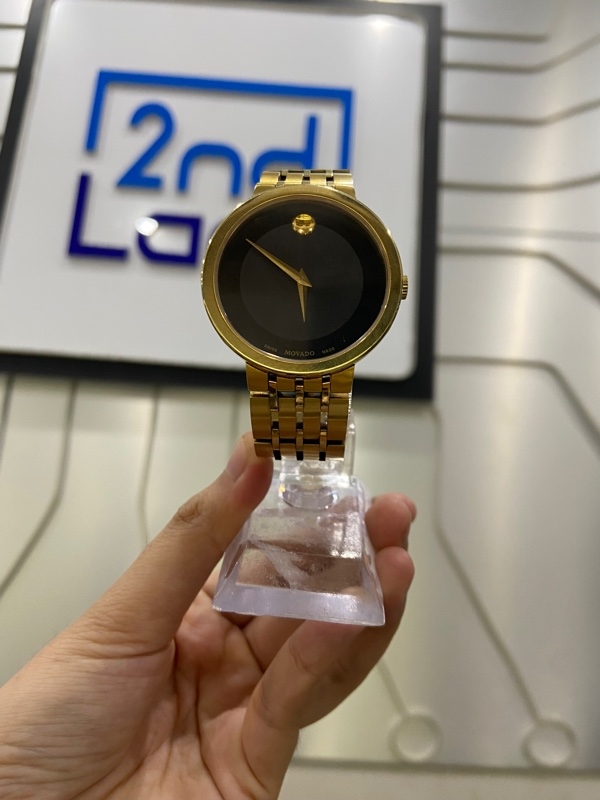 Đồng hồ Movado Esperanza 060759 - Màu vàng gold + đen - Ngoại hình: 98% - Body