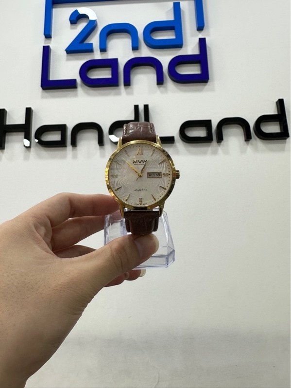 Đồng hồ MVW ML092-01 - 40 mm - Màu vàng Gold - Ngoại hình 96% - Ô xy hoá, dây mục - Body