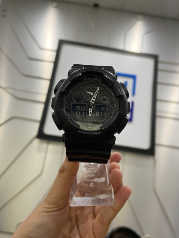 Đồng Hồ Nam Casio Analog - Digital G-Shock GA-100-1A1 - 51mm - Màu đen - Ngoại hình: 97% - Body