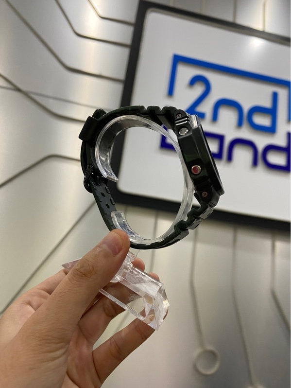 Đồng Hồ Nam Casio Analog-Digital G Shock - GA2100FR-3A - Màu xanh - Ngoại hình: 97% - Xước kính, sườn, lưng - Body