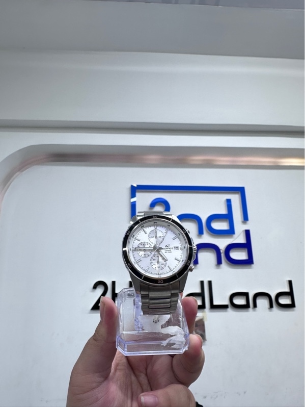 Đồng hồ nam Casio Edifice EFR-526D - 44mm - Màu bạc - Ngoại hình 98% - Kính trầy nhẹ - Body
