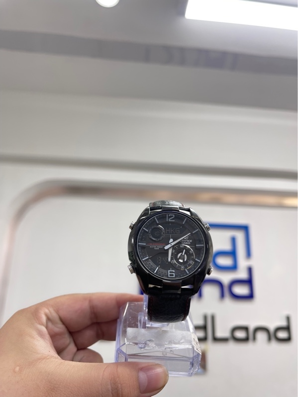 Đồng hồ nam Casio Edifice ERA-100 (Model 5346) - 44mm - Màu đen - Ngoại hình 97,5% - Trầy kính nhẹ - Body