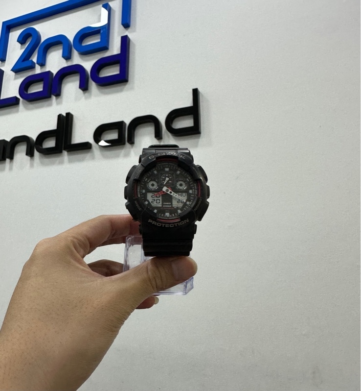 Đồng hồ nam Casio G-SHOCK GA-100-1A4 - 51.2mm - Màu đen - Ngoại hình 97% - Body