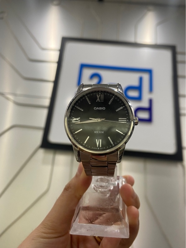 Đồng hồ nam Casio MTP-1303DD-1AVDF - Màu bạc - Ngoại hình: 97.5% - Xước dăm dây đeo - Body