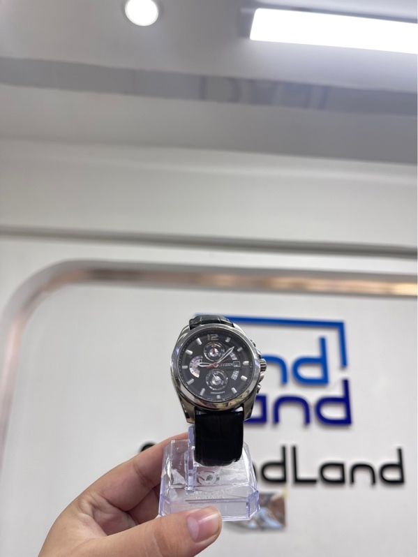 Đồng hồ nam Citizen AN3420-00E - 42mm - Màu bạc - Ngoại hình 97% - Mẻ viền kính nhẹ - Body