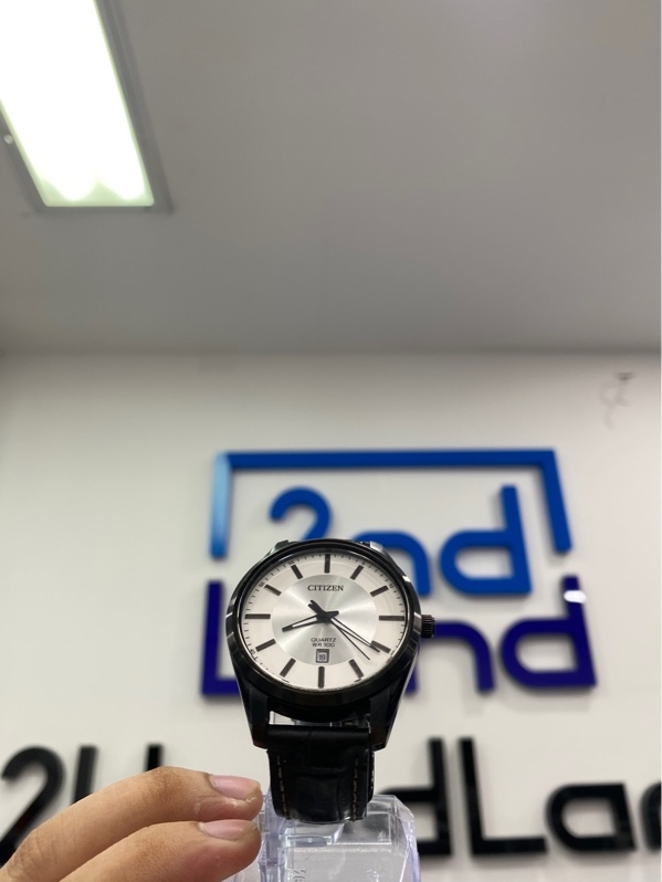 Đồng hồ nam Citizen BI035-09A - Màu đen - Ngoại hình: 97% - Xước kính, sườn - Body