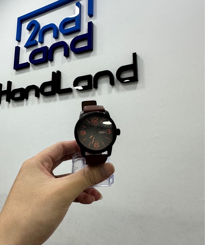 Đồng hồ Nam Citizen Eco Drive BM8475-26E Dây Da - 42mm - Màu đen - Ngoại hình 98% - Body