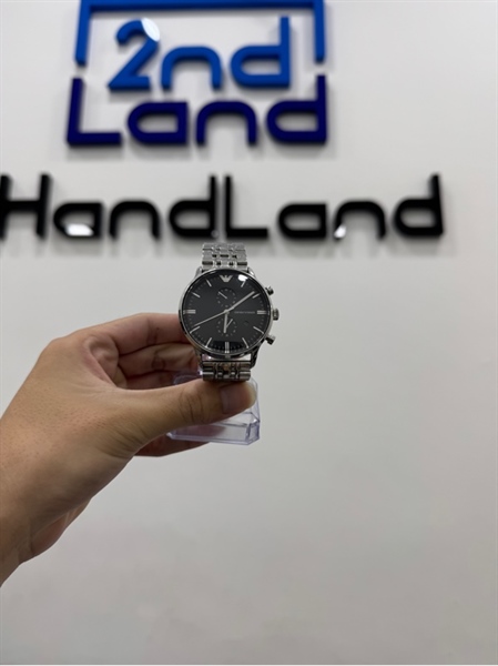 Đồng Hồ Nam Emporio Armani AR0398 - 43mm - Màu bạc -Ngoại hình 97% - Fullbox