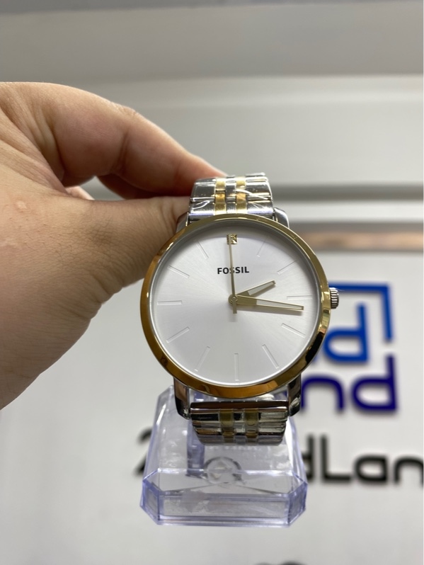 Đồng hồ nam Fossil Lux Luther BQ2467SET - 44mm - Màu bạc - Ngoại hình 99% - Kèm Box