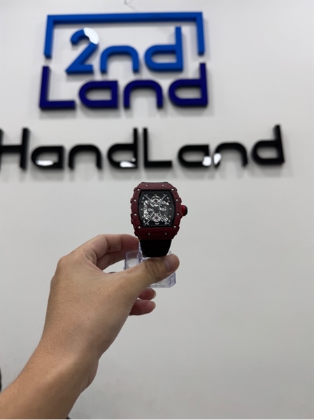 Đồng hồ Nam Tonneau Quartz mặt lớn mặt số giả - Màu đỏ - Ngoại hình 97% - Hết pin - Body