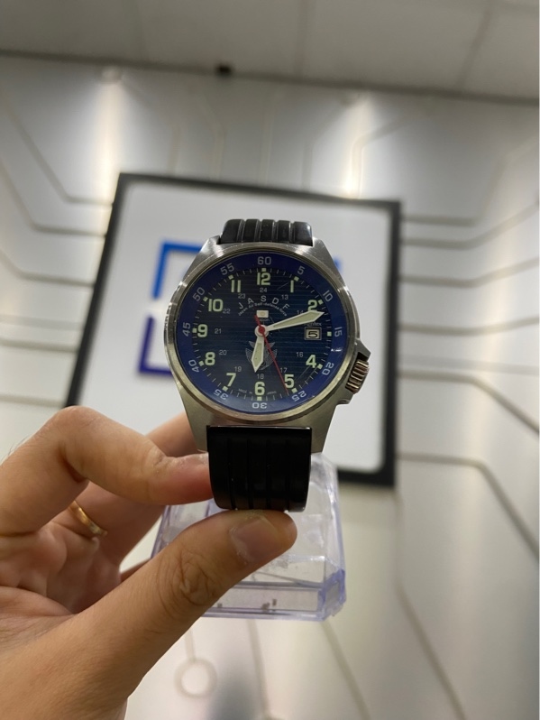 Đồng hồ nội địa Nhật Kentex JASDF model S455M-02 - Màu bạc - Ngoại hình: 97% - Kính xước - Body