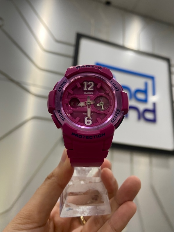 Đồng hồ nữ Casio Baby-G BGA-210 - Màu hồng - Ngoại hình: 97% - Trầy xước, cấn cạnh - Kèm Box