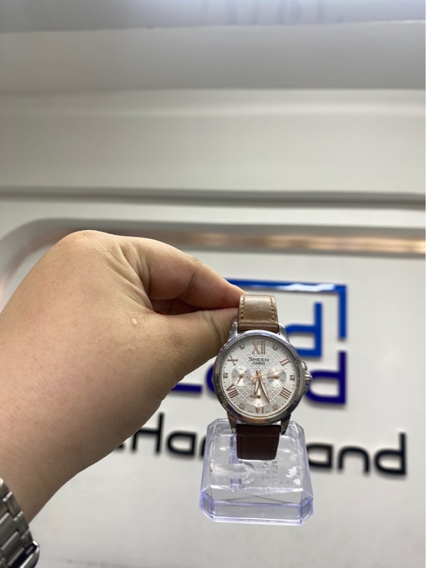 Đồng hồ nữ Casio Sheen SHE-3511L-7AUDR - Màu kem - Ngoại hình 98% - Body