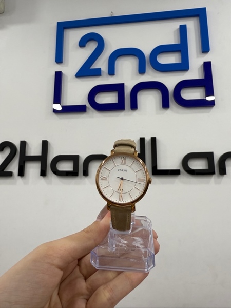 Đồng hồ nữ Fossil ES3988 - Màu vàng - Ngoại hình 98% - Dây nâu - Body