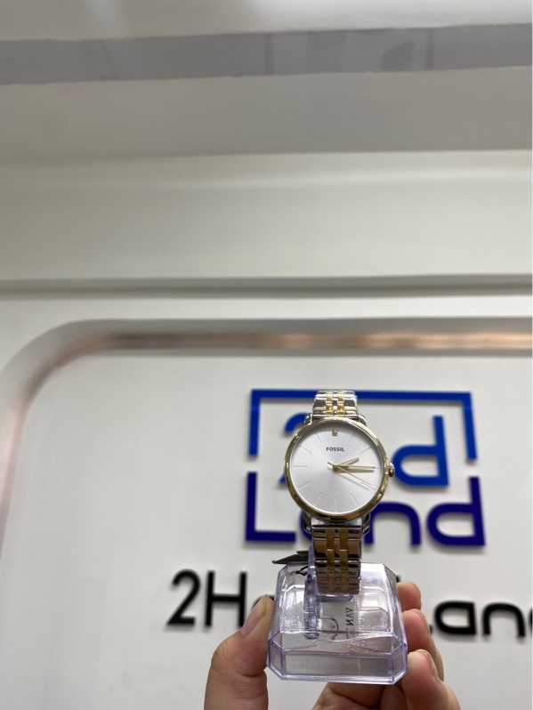 Đồng hồ nữ Fossil Lux Luther BQ2467SET - 34mm - Màu bạc - Ngoại hình 99% - Body