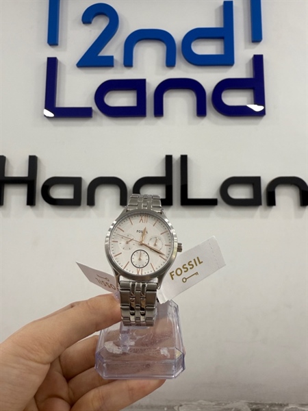 Đồng hồ nữ Fossil Quartz Silver (BQ2468WSET) - 36mm - Màu bạc - Ngoại hình 98% - Kính đã xử lí - Body