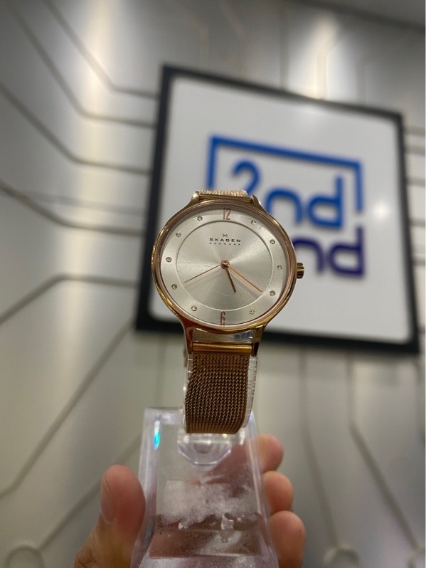 Đồng hồ nữ Skagen Anita Lille SKW2151 - 30mm - Màu gold - Ngoại hình: 97% - Trầy, xước - Body