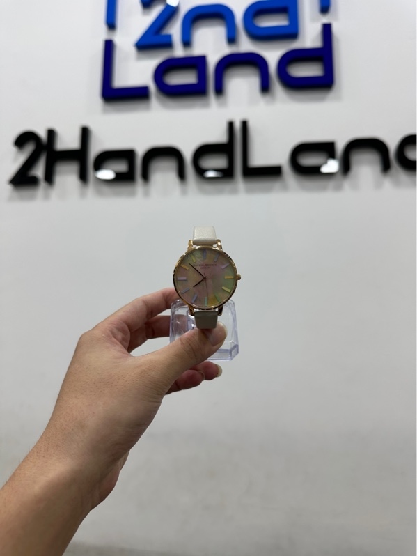 Đồng Hồ Olivia Burton Nữ OB16RB27 Dây Da - 38 mm - Màu đồng - Ngoại hình 98% - Kèm box