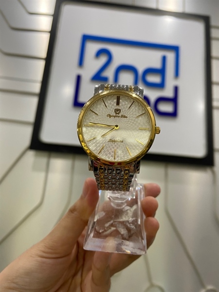 Đồng hồ Olym Pianus 0P3586 - 38mm - Màu vàng bạc - Ngoại hình: 98% - Body