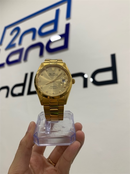 Đồng hồ Olym Pianus Automatic Date Jusst OP89341 - Màu vàng - Ngoại hình: 98% - Body