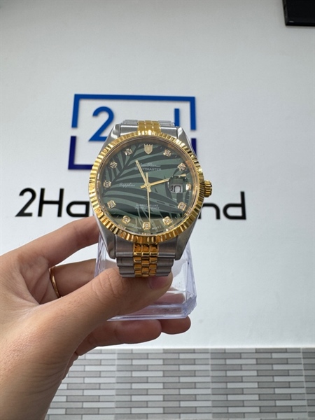 Đồng hồ Olympianus Sport Master - Màu lá cọ xanh - Ngoại hình 98% - Fullbox 2