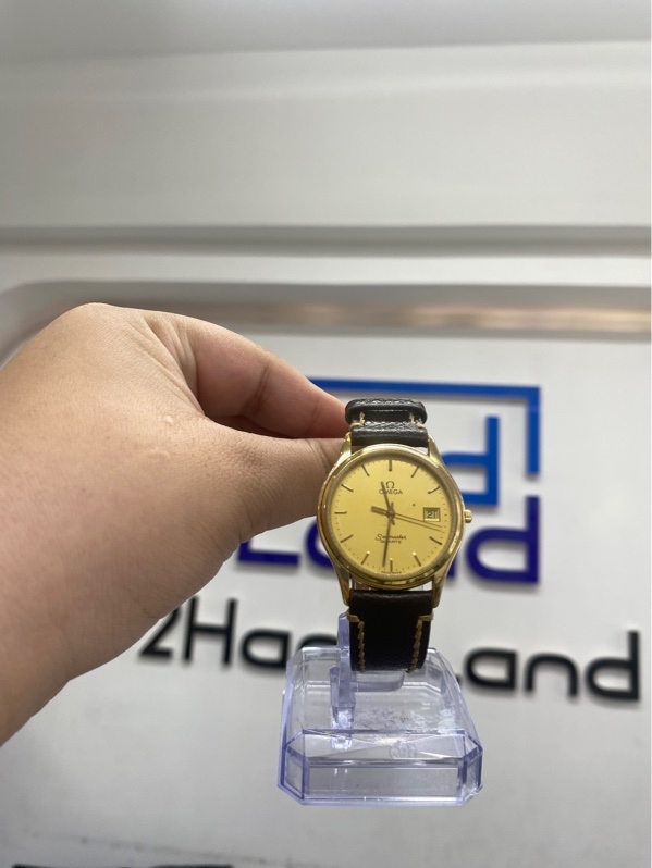 Đồng hồ Omega Seamaster Quartz 196.0251 - 34mm - Màu vàng - Ngoại hình 97% - Mặt trầy - Body
