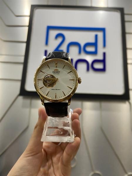 Đồng hồ Orient Automatic - AG02-A0-A - Vàng dây da đen - Ngoại hình: 97% - Trầy kính , dây cũ - Body