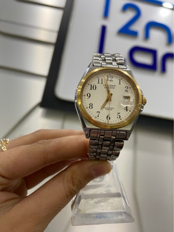 Đồng hồ Orient UN1A-BO CA - Size 36mm - Màu bạc - Ngoại hình: 98% - Body