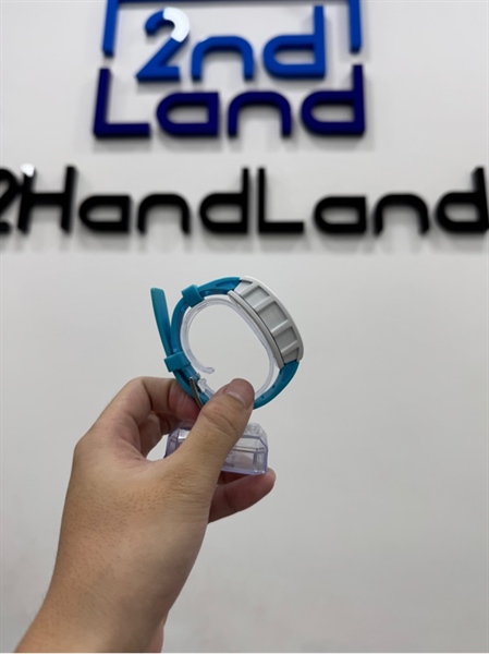 Đồng hồ Quartz RM Chạy Kim Với dây đeo cao su mặt sứ thời trang cho nam - Màu trắng xanh - Ngoại hình 97% - Hết pin - Body 1