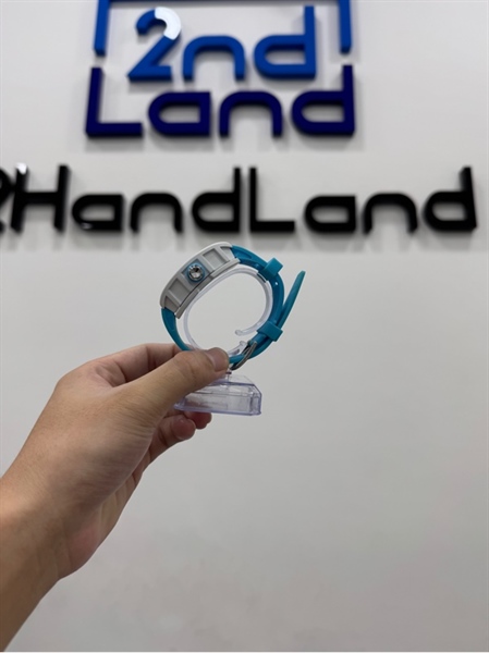 Đồng hồ Quartz RM Chạy Kim Với dây đeo cao su mặt sứ thời trang cho nam - Màu trắng xanh - Ngoại hình 97% - Hết pin - Body 2