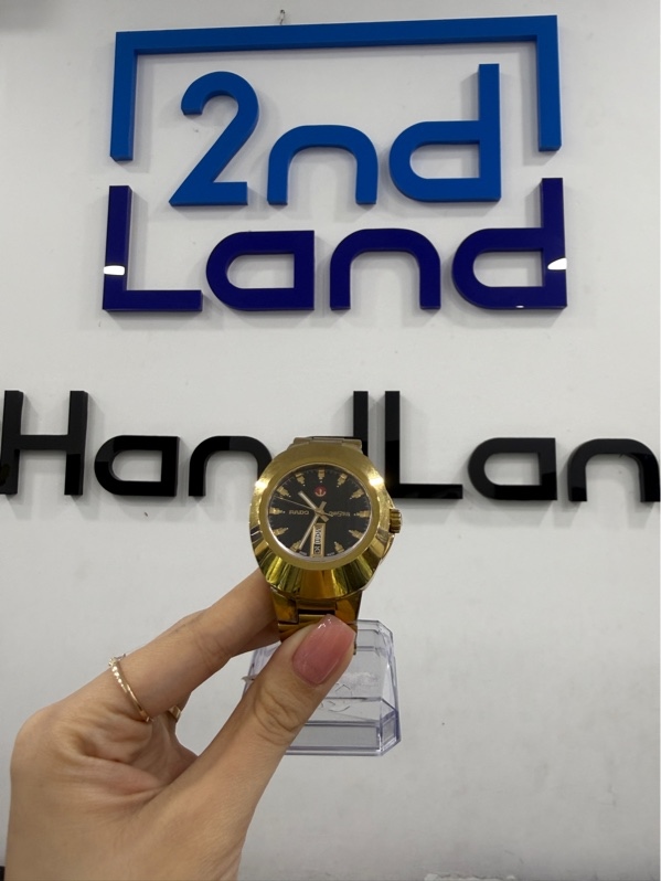 Đồng hồ Rado 764.0999.3 - Màu vàng - Ngoại hình 97% - lưng trầy , dây bạc màu - Body