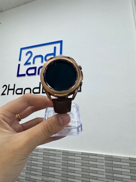 Đồng hồ Samsung Watch 3 Classic - 41mm - GPS - Màu vàng - Ngoại hình 97% - Trầy viền, màn ám xanh - Body, kèm sạc