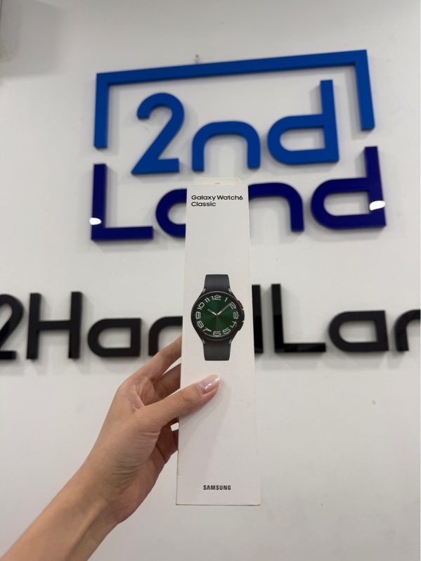 Đồng hồ Samsung Watch 6 classic - 47mm - LTE - Màu đen - Ngoại hình 97% - Viền trầy xước nhẹ , lưng trầy - Kèm box , sạc linh kiện