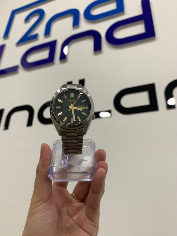 Đồng Hồ Seiko 5 Sports SRPL57K1 - Auto - 38mm - Màu xanh lá - Ngoại hình: 98% - Mặt trầy - Body