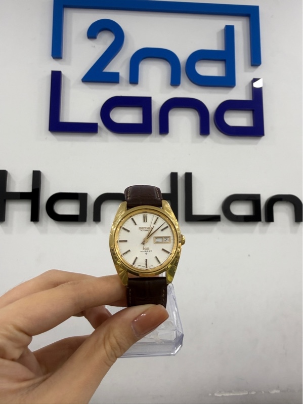 Đồng hồ Seiko King Seiko 5626-7000 Hi-Beat - Màu vàng - Ngoại hình 97% - Móp viền , trầy lưng, mất 1 góc logo - Body