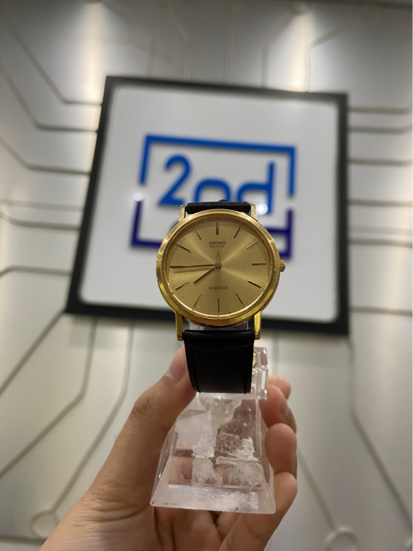 Đồng Hồ Seiko Majesta - 32mm - Màu vàng - Ngoại hình: 97% - Xước viền + lưng - Body