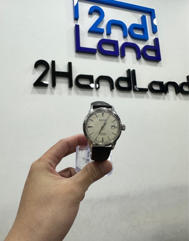Đồng hồ Seiko Presage SARY125 4R35-01T0 - 41mm - Màu bạc - Ngoại hình 96% - Trầy gỉ sét mặt sau - Body