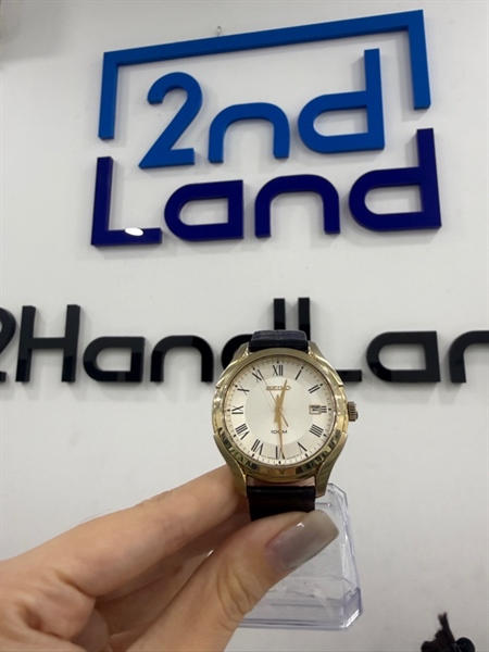 Đồng hồ Seiko SGEF72P1 - Màu vàng - Ngoại hình 97% - Viền trầy , phai màu , dây thay , khóa thay - Body