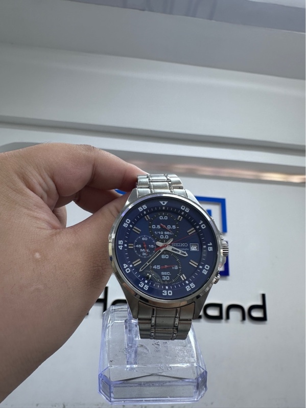 Đồng hồ Seiko SKS625P1 - 43mm - Màu bạc xanh - Ngoại hình 98% - Kính trầy - Body