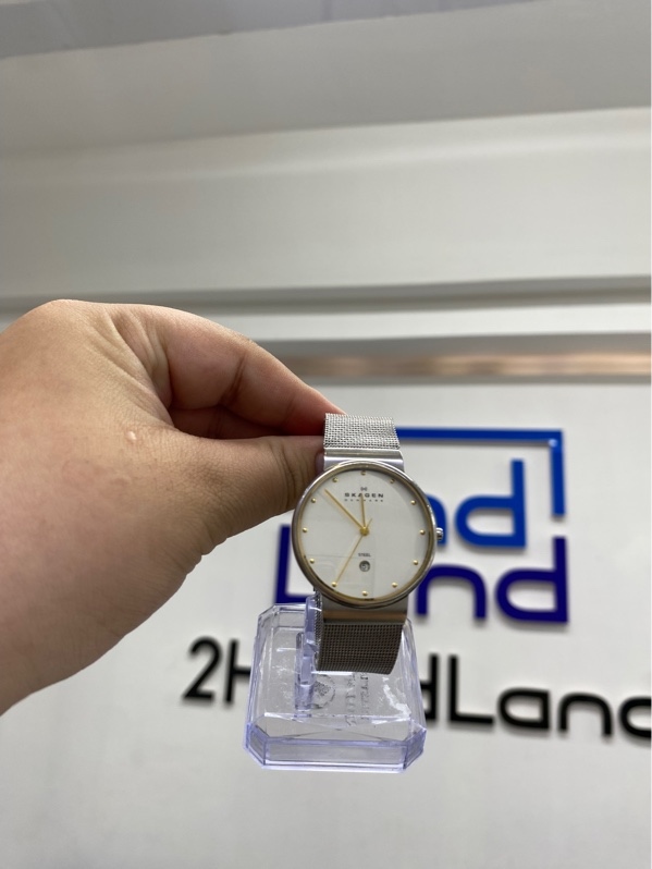 Đồng hồ Skagen 355LGSC - 34mm - Màu bạc - Ngoại hình 97% - Body