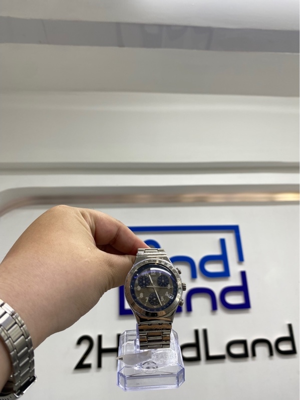 Đồng hồ Swatch Irony SECRET AGENT GREY - 40mm - Màu bạc - Ngoại hình 97% - Body