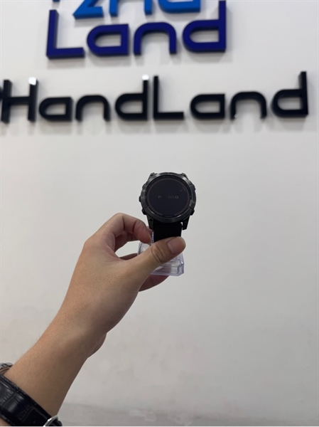 Đồng hồ thông minh Garmin Fenix 7x Sapphire Solar - 42mm - Màu xám - Ngoại hình 97% - nút menu lờn nhẹ - Kèm sạc