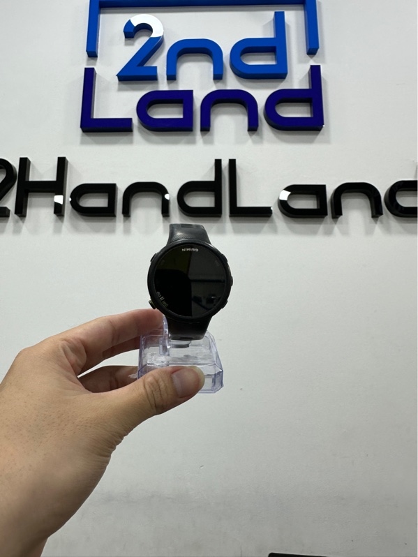 Đồng hồ thông minh Garmin Forerunner 45 - 42mm - Màu đen - Ngoại hình 97% - Pin yếu, nút up giữa hơi cứng - Kèm sạc