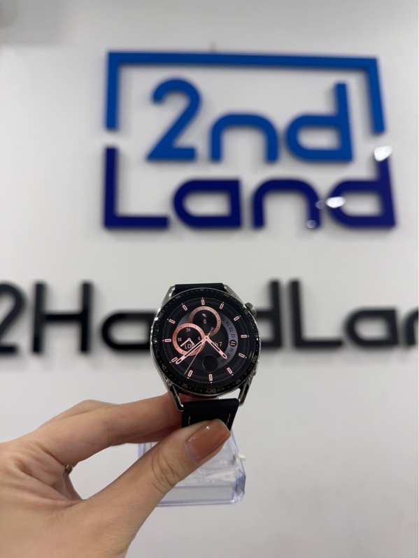 Đồng hồ thông minh Huawei Watch GT3 - Màu bạc - Ngoại hình 96% - Kính trầy nặng, viền trầy, cấn , rỉ sét , đã thay dây - Kèm sạc