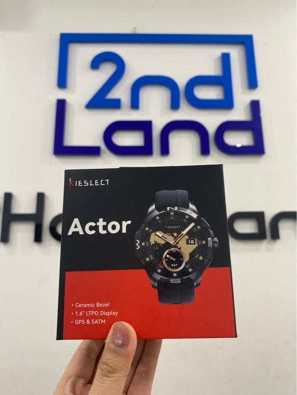 Đồng hồ thông minh Kieslect Actor - Màu đen - Ngoại hình 97.5% - Màn xước lông mèo - FullBox kèm dây sạc