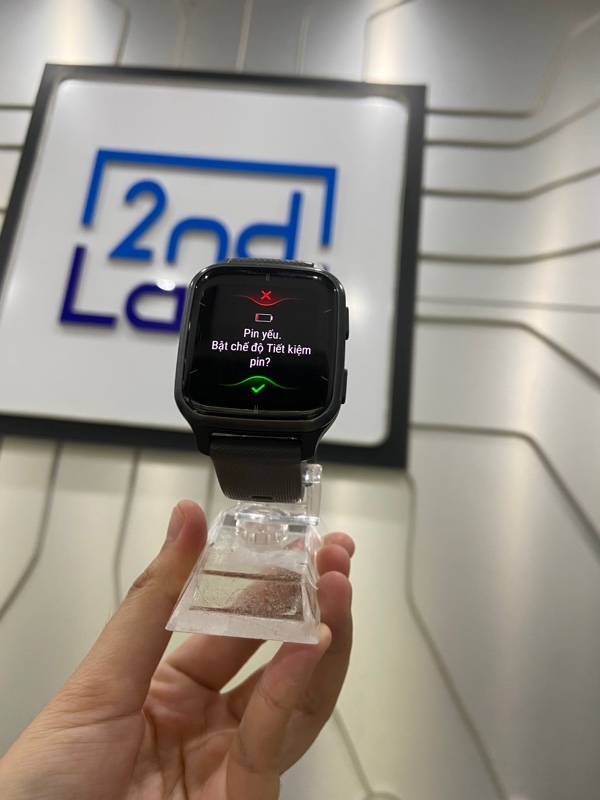 Đồng hồ thông minh Venu Sq2 KOR/SEA - Vi xử lý Garmin - Bản không music - Màu xám - Ngoại hình: 97% - Kèm cáp sạc + box