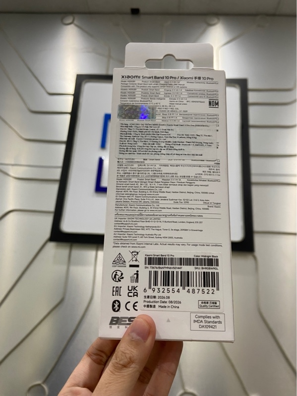 Đồng Hồ Thông Minh Xiaomi Smart Band 10 Pro - Màu đen - Newseal