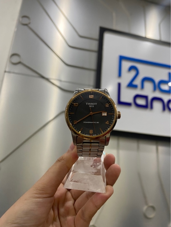 Đồng Hồ Tissot Luxury Powermatic 80 T086.407.22.067.00 - 41mm - Màu đen bạc - Ngoại hình: 98% - Body