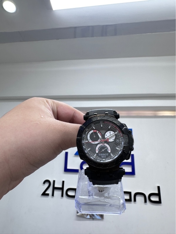 Đồng hồ Tissot Men’s T-Race Jorge Lorenzo T115.417.37.061.01 - 42mm - Màu đỏ đen - Ngoại hình 98% - Body
