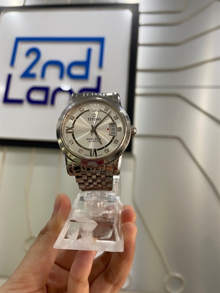 Đồng hồ Titoni Space Star Automatic 83738 - 39mm - Màu bạc - Ngoại hình: 97% - Body